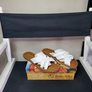 BELLA VITA Made in Italy Slide Sandal Flat Size 9W